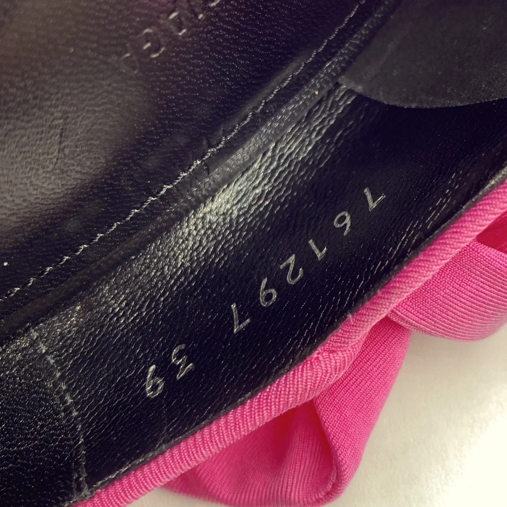 Balenciaga Knife Pointed Toe Knot Pink Pumps